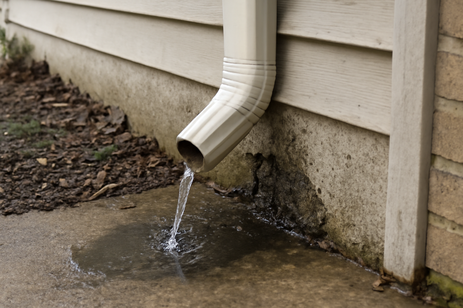 Downspout Failure Water Removal in Yoder, CO