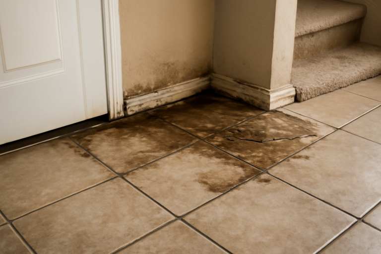 Tile Floor Water Damage Restoration